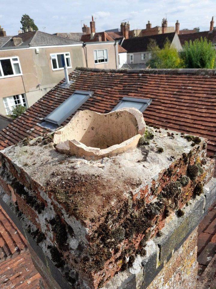 Chimney Capped before