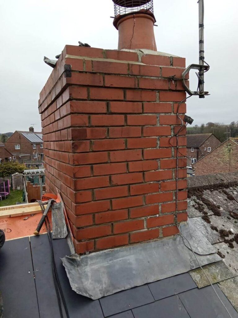 Wallace Roofing – chimney rebuild