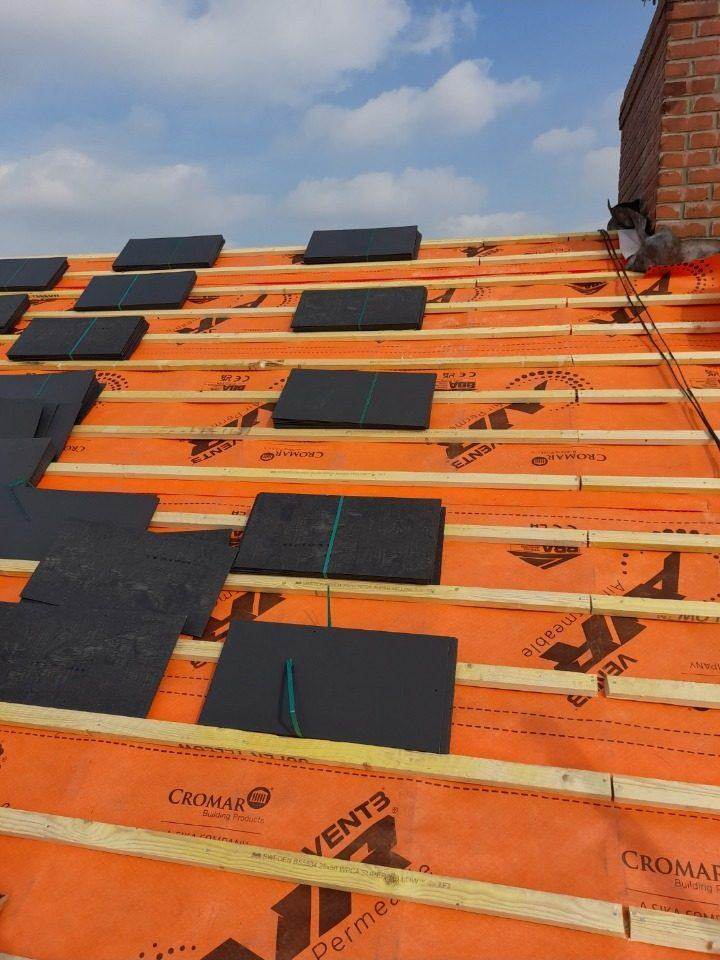 Wallace Roofing – process slating