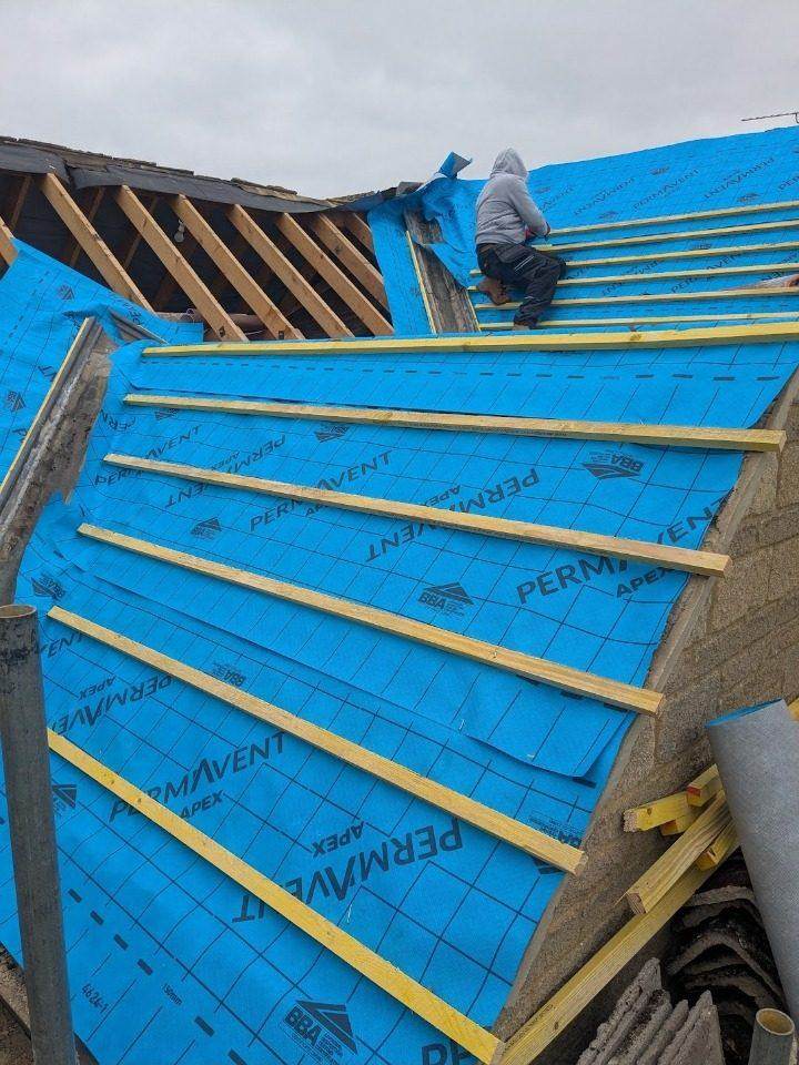 Wallace Roofing – reroof membrane